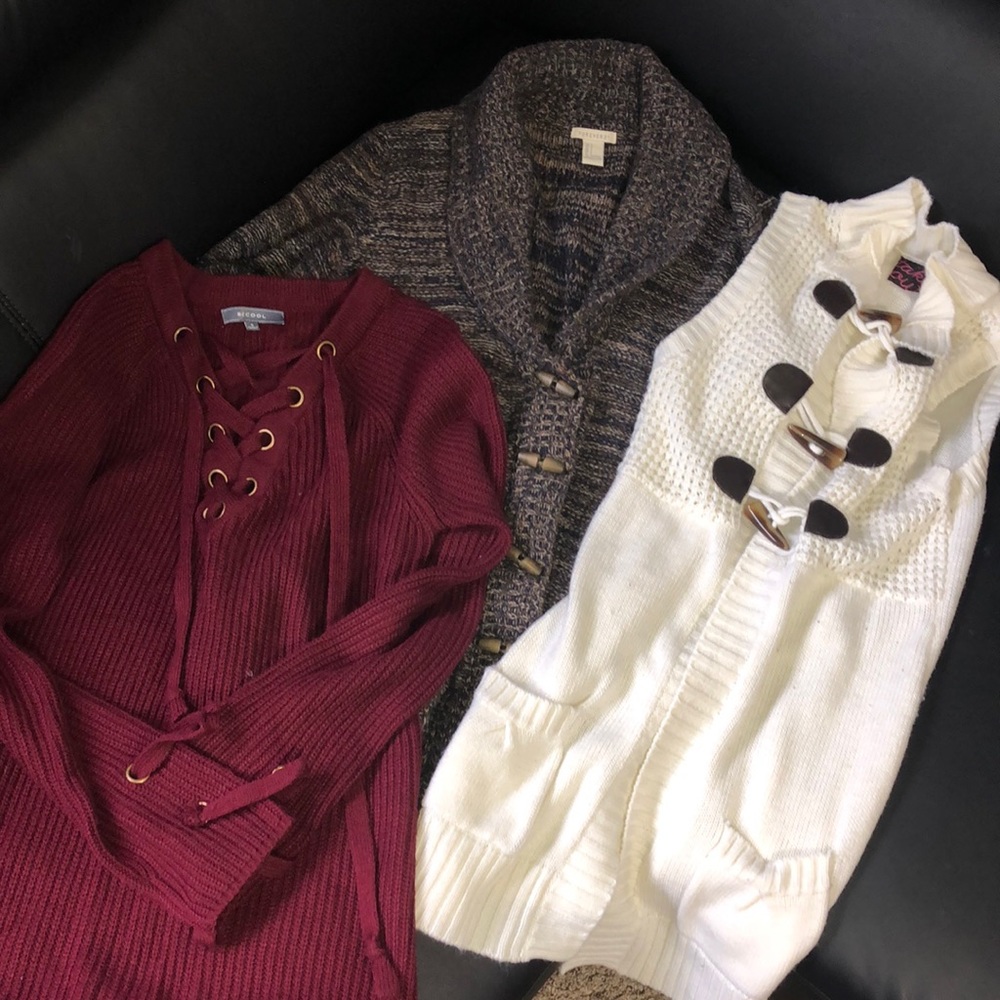 3 sweaters